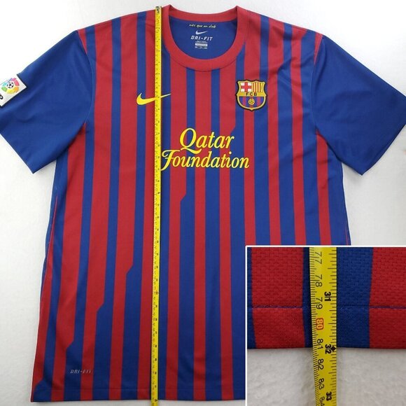 FC Barcelona Soccer Jersey Nike Dri-Fit FCB 2011/2012 Home Shirt Men's XXL - Picture 4 of 11